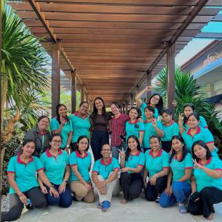 Tanisha poses with the YPK team in Bali