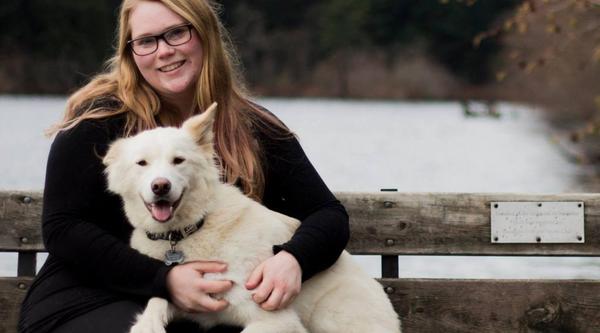 Amy and her dog