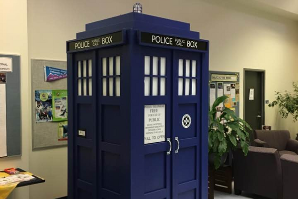 A TARDIS replica 