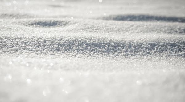 a close up image of snow.