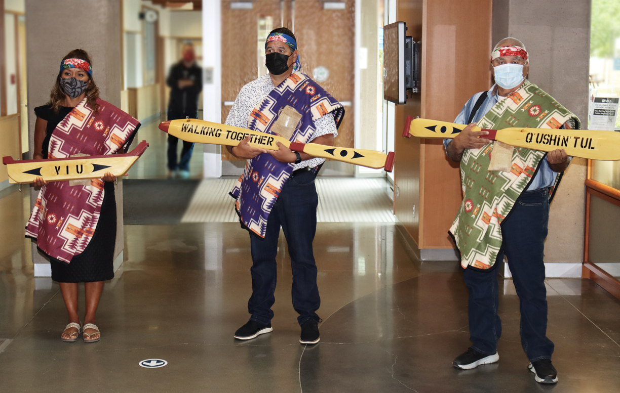 VIU Cowichan Paddle Ceremony